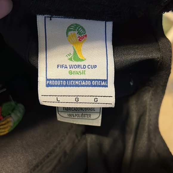2014 FIFA World Cup Brasil Hat Size Adjustable Color Black - Picture 7 of 9